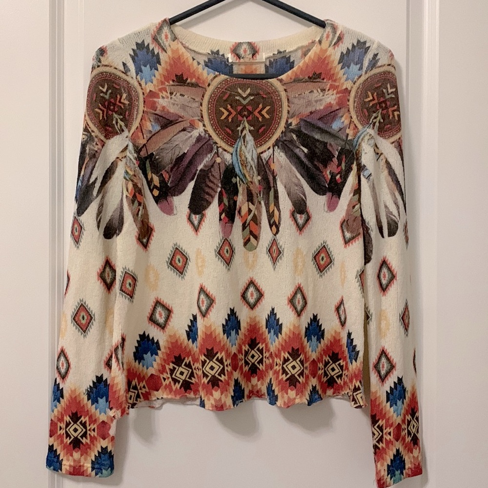 Gaze USA Indigenous Pattern Top